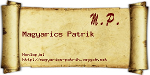 Magyarics Patrik névjegykártya